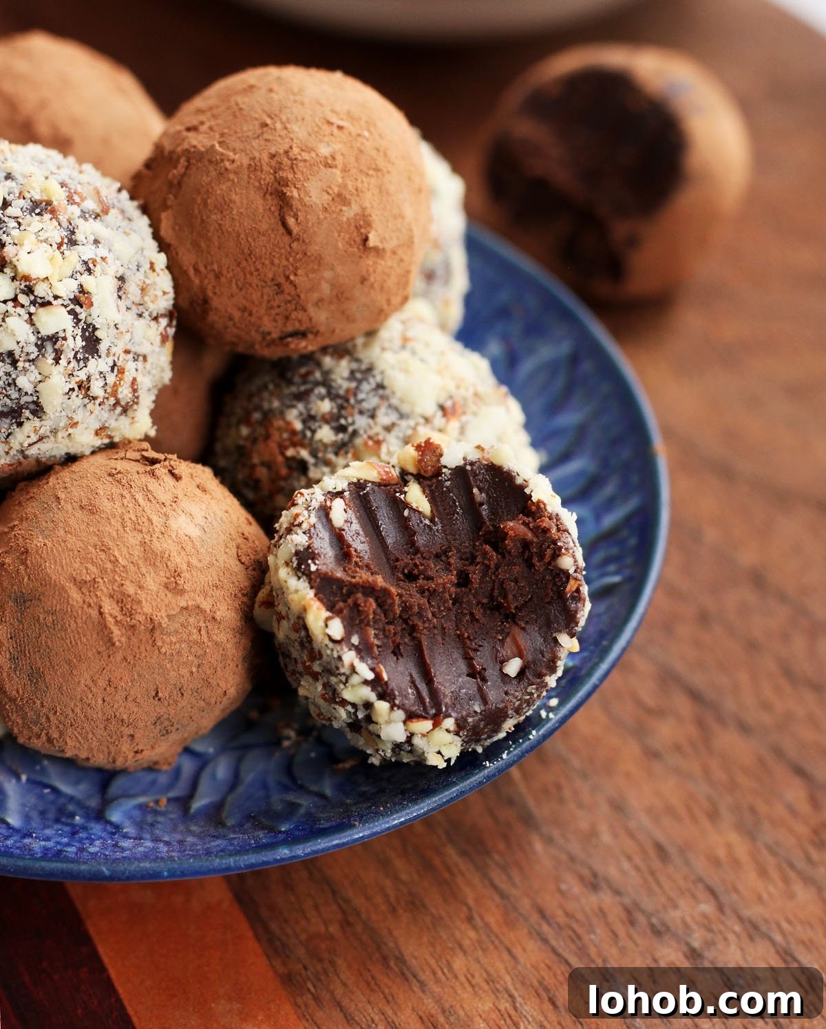 dark chocolate truffles