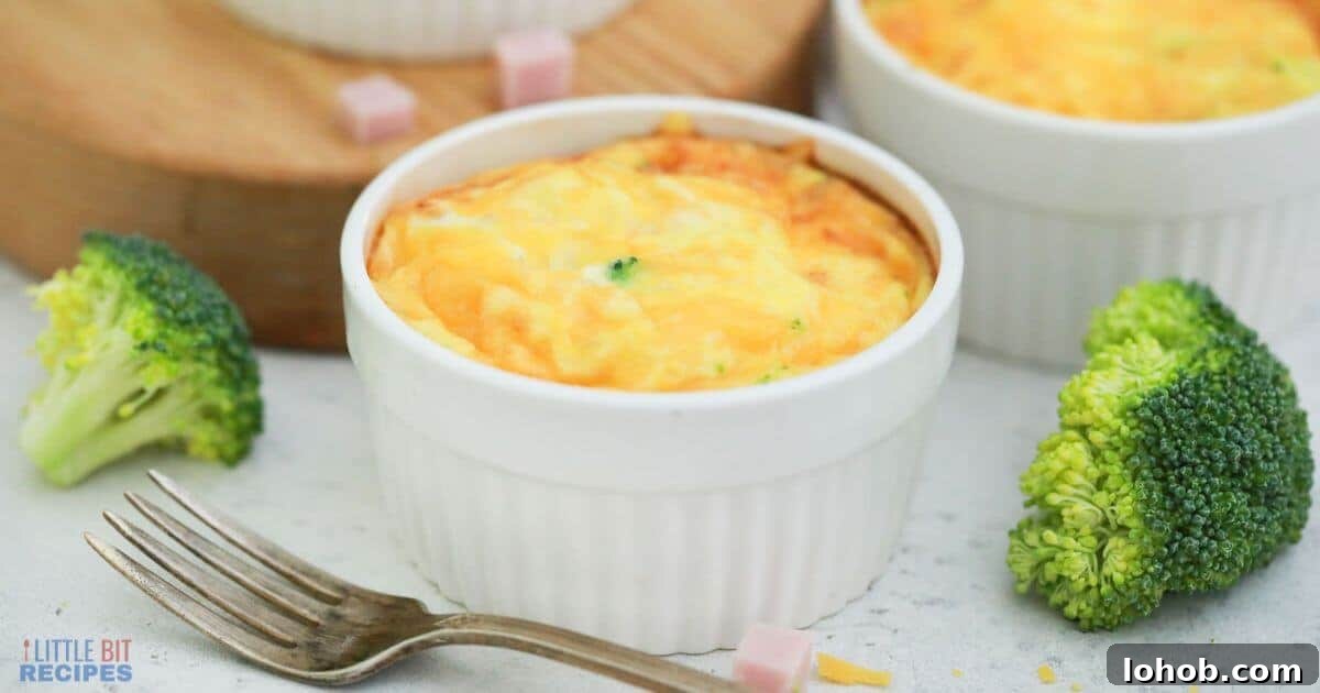 Individual Frittatas in ramekins.