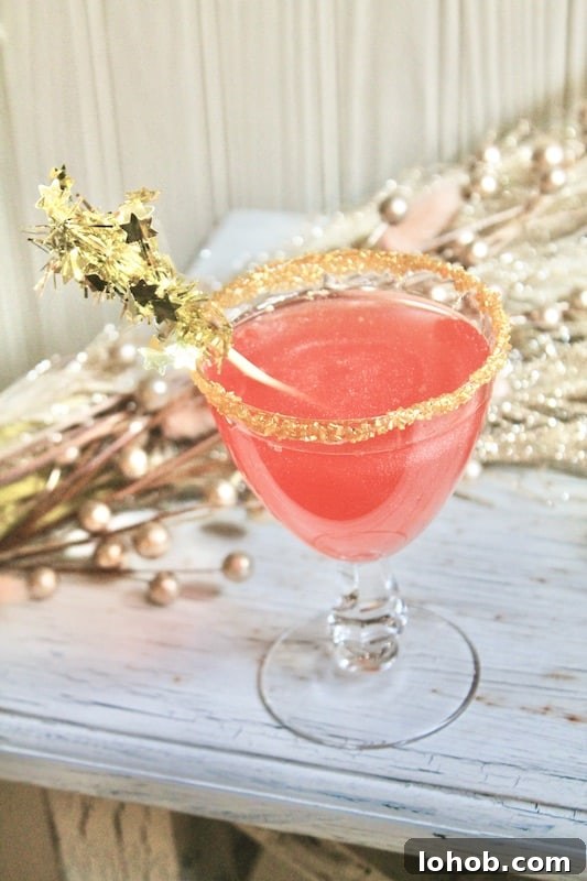 new years eve cocktail with vodka