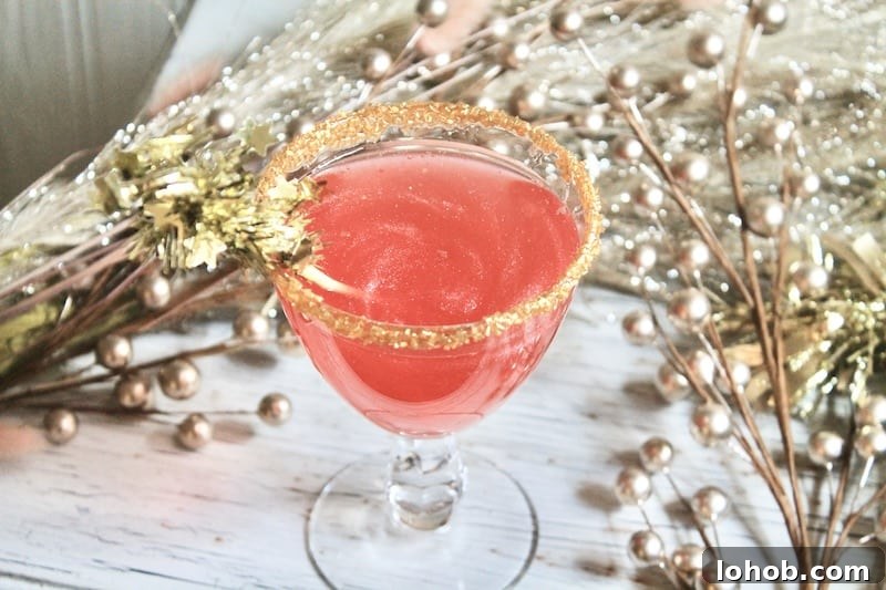 new years eve cocktail with vodka