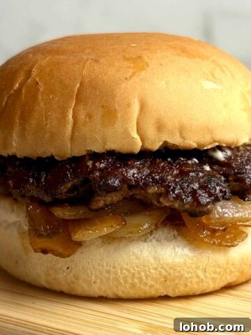 side view of buddy burger