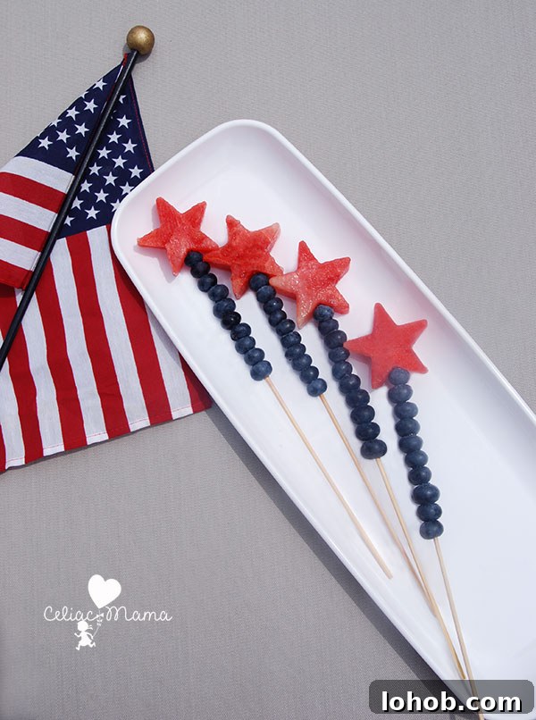 Gluten-Free 4th of July Dessert Recipes for Patriotic Parties 2 red-white-blue-fruit-wands