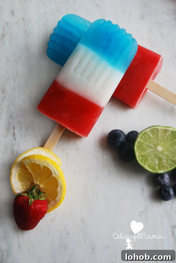 Gluten-Free 4th of July Dessert Recipes for Patriotic Parties 3 red-white-and-blue-popsicles-vegan-2