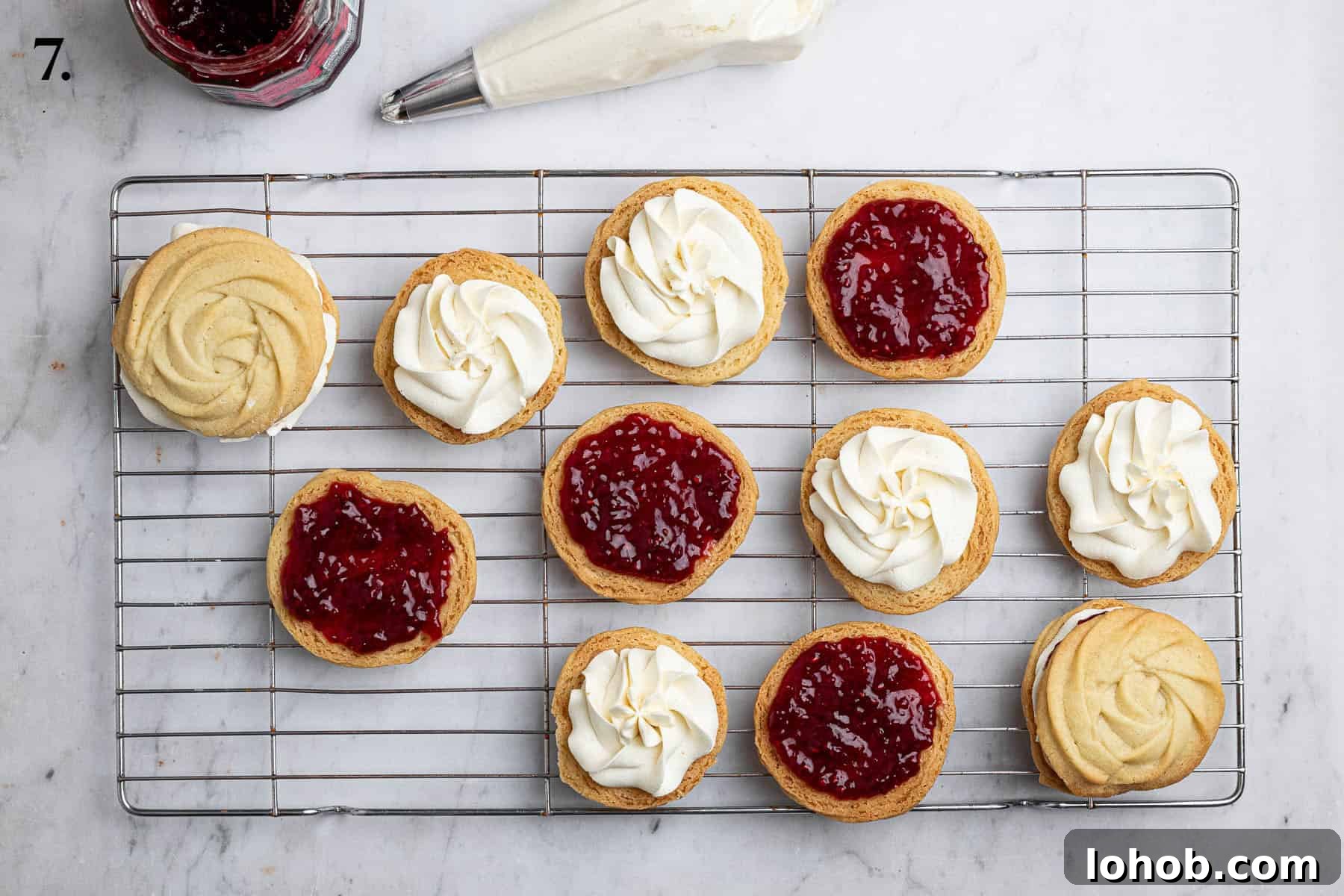 Vegan Viennese Whirls Recipe — Crisp, Buttery Cookies 11 Step 7, assembling the biscuits.