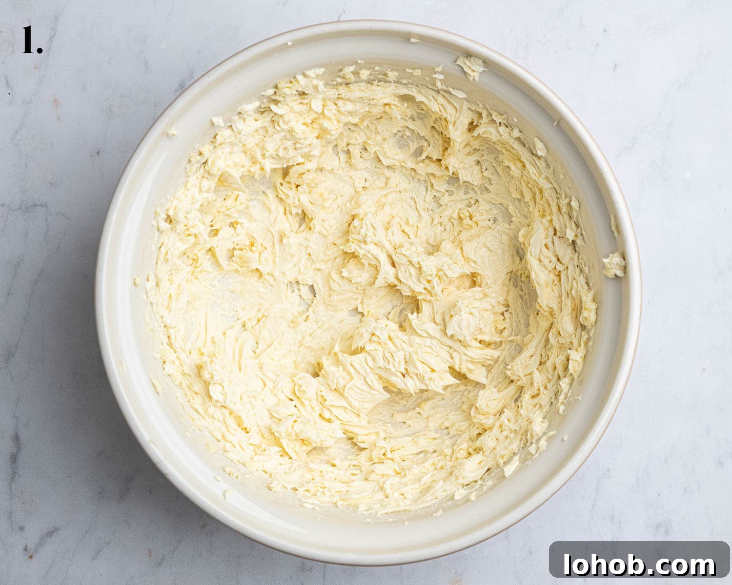 Vegan Viennese Whirls Recipe — Crisp, Buttery Cookies 5 Step 1, the whisked butter.