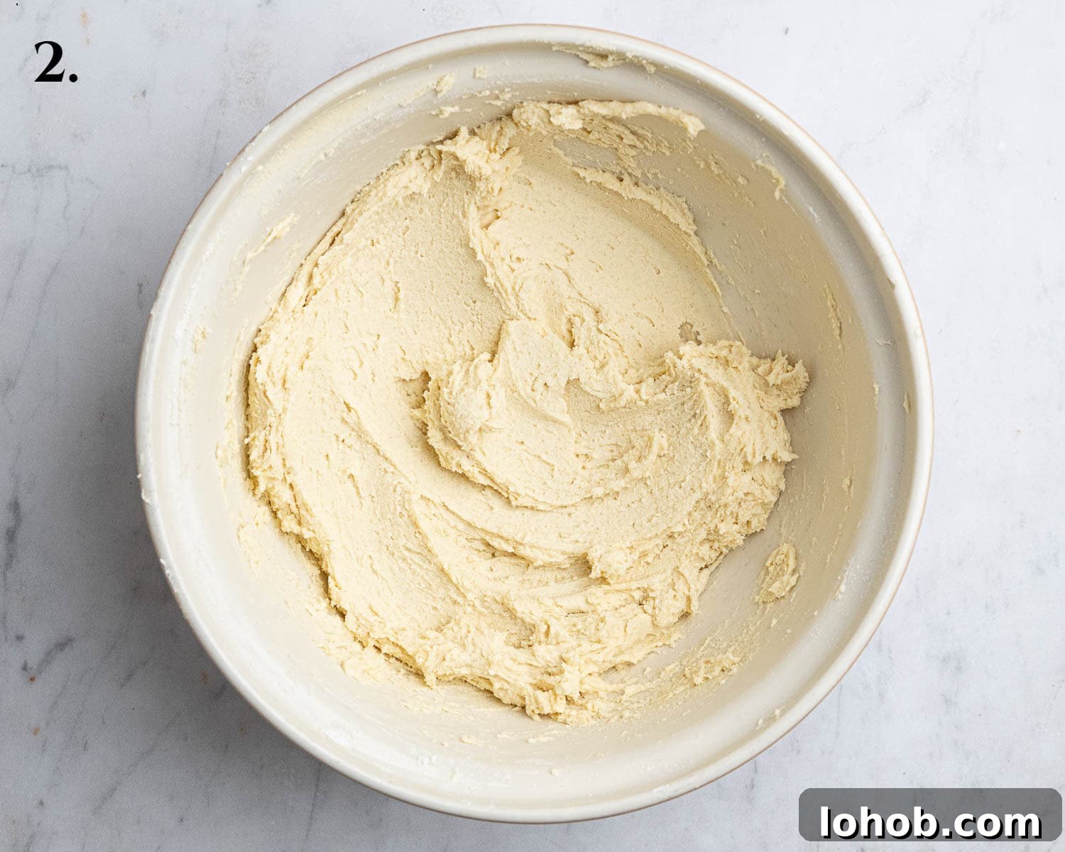 Vegan Viennese Whirls Recipe — Crisp, Buttery Cookies 6 Step 2, the finished dough.