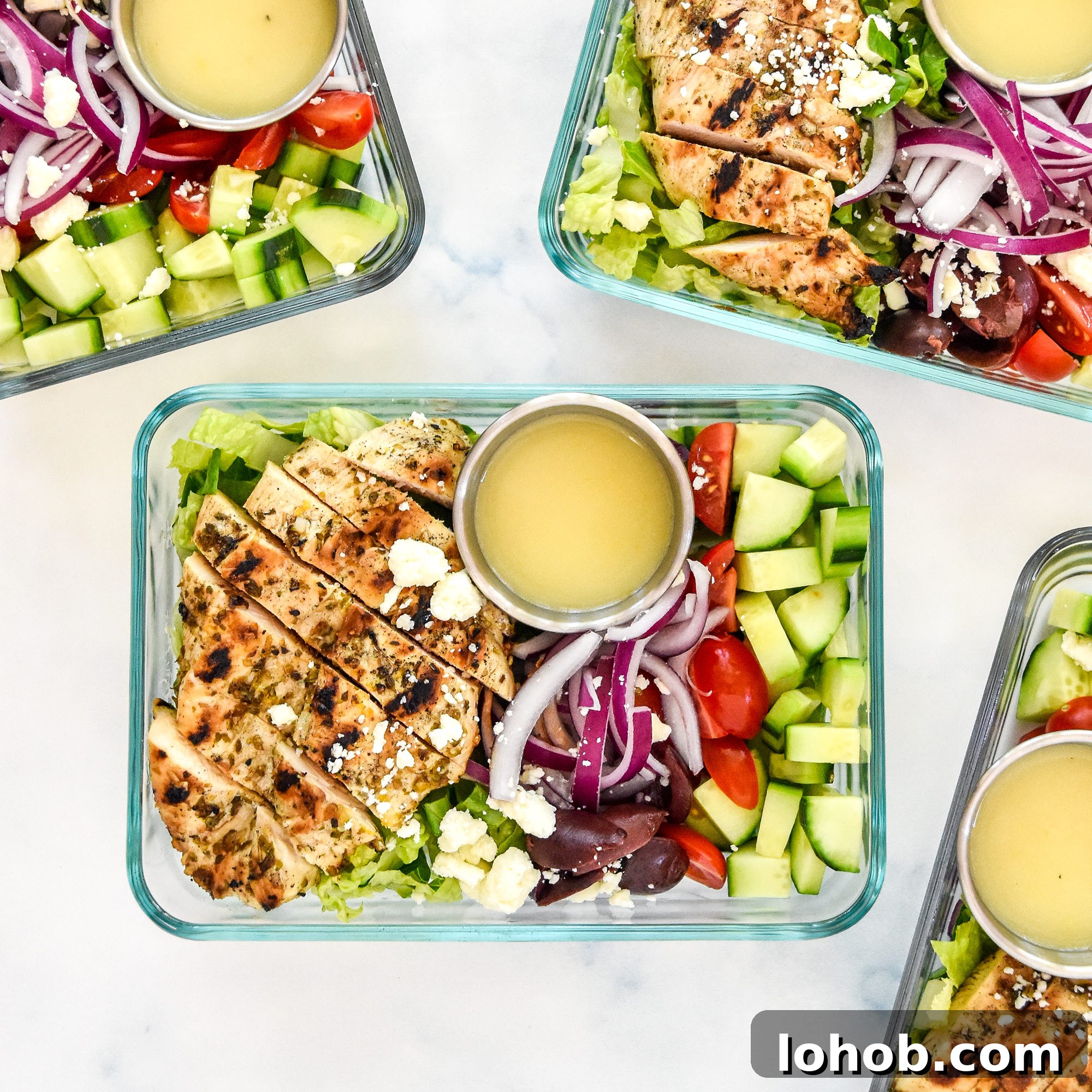 Greek Chicken Salad Meal Prep