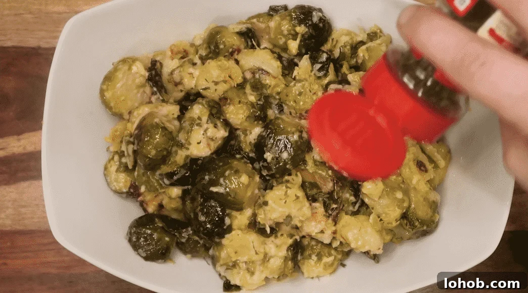 Crispy Lemon Parmesan Brussels Sprouts in Instant Pot or Ninja Foodi 11 img 24616 32