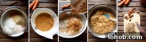 Super Moist Carrot Cake with Vanilla Cream Cheese Frosting - Steps Image Collage