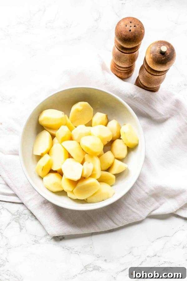 Soft, steamy, and fluffy potatoes made with an Instant Pot or Crock-Pot Express in less than 15 minutes.