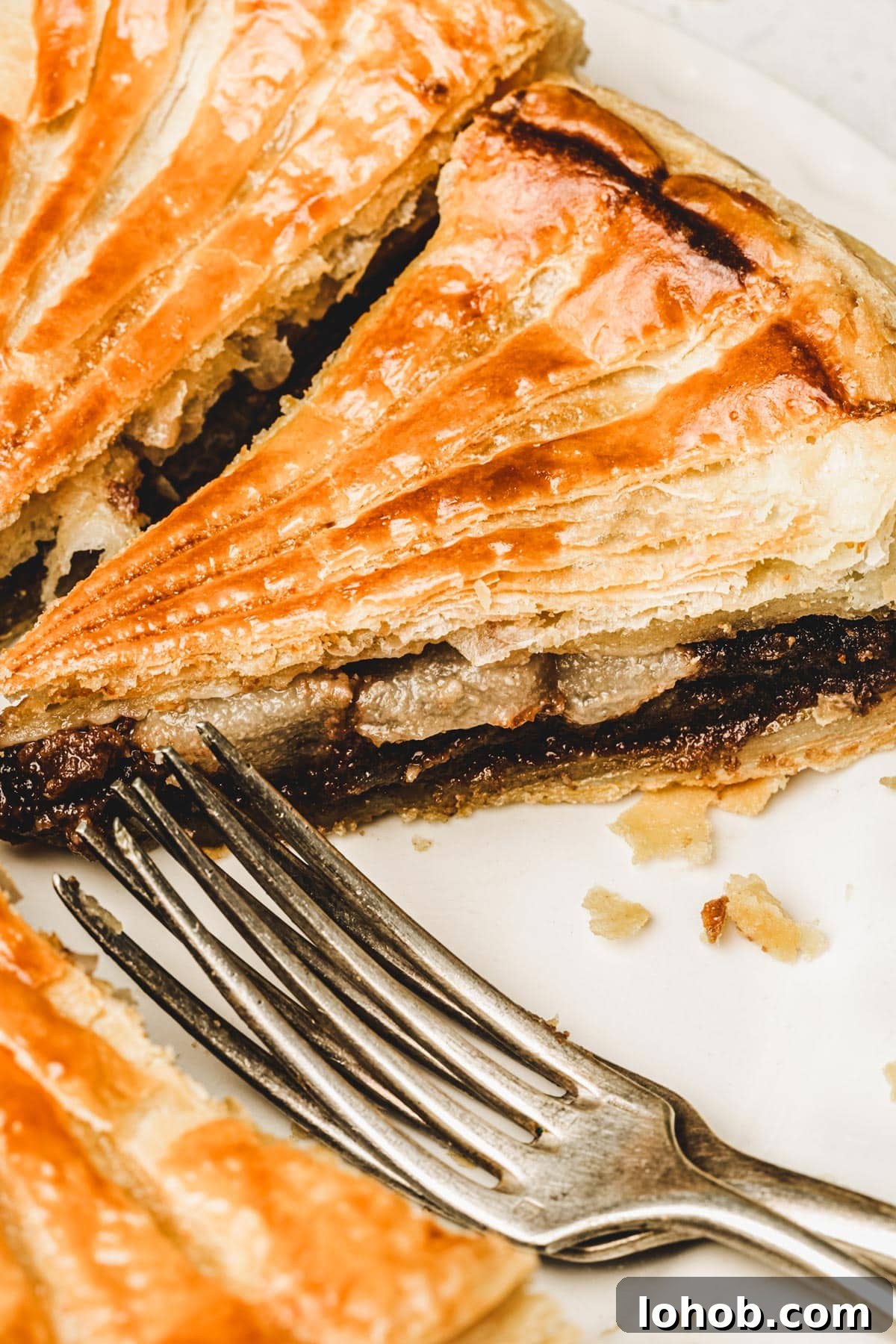 Chocolate pear galette des rois recipe