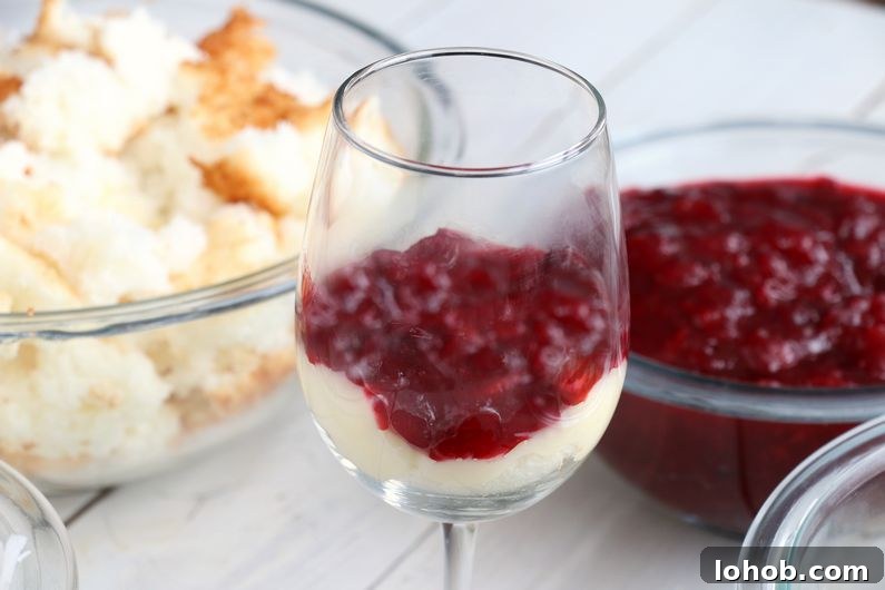 Cranberry Vanilla Mini Trifles for Holiday Entertaining 6 Weight Watchers Cranberry Vanilla Mini Trifles Assembly