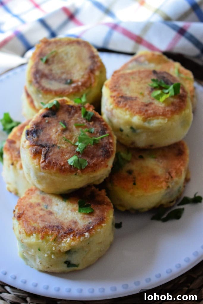 15 Irresistible Potato Recipes for Weeknight Meals 6 close up of the potato and leek cakes