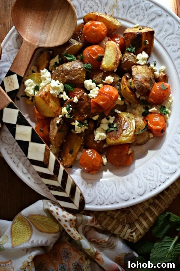 15 Irresistible Potato Recipes for Weeknight Meals 10 Roasted Potato & Cherry Tomato Salad