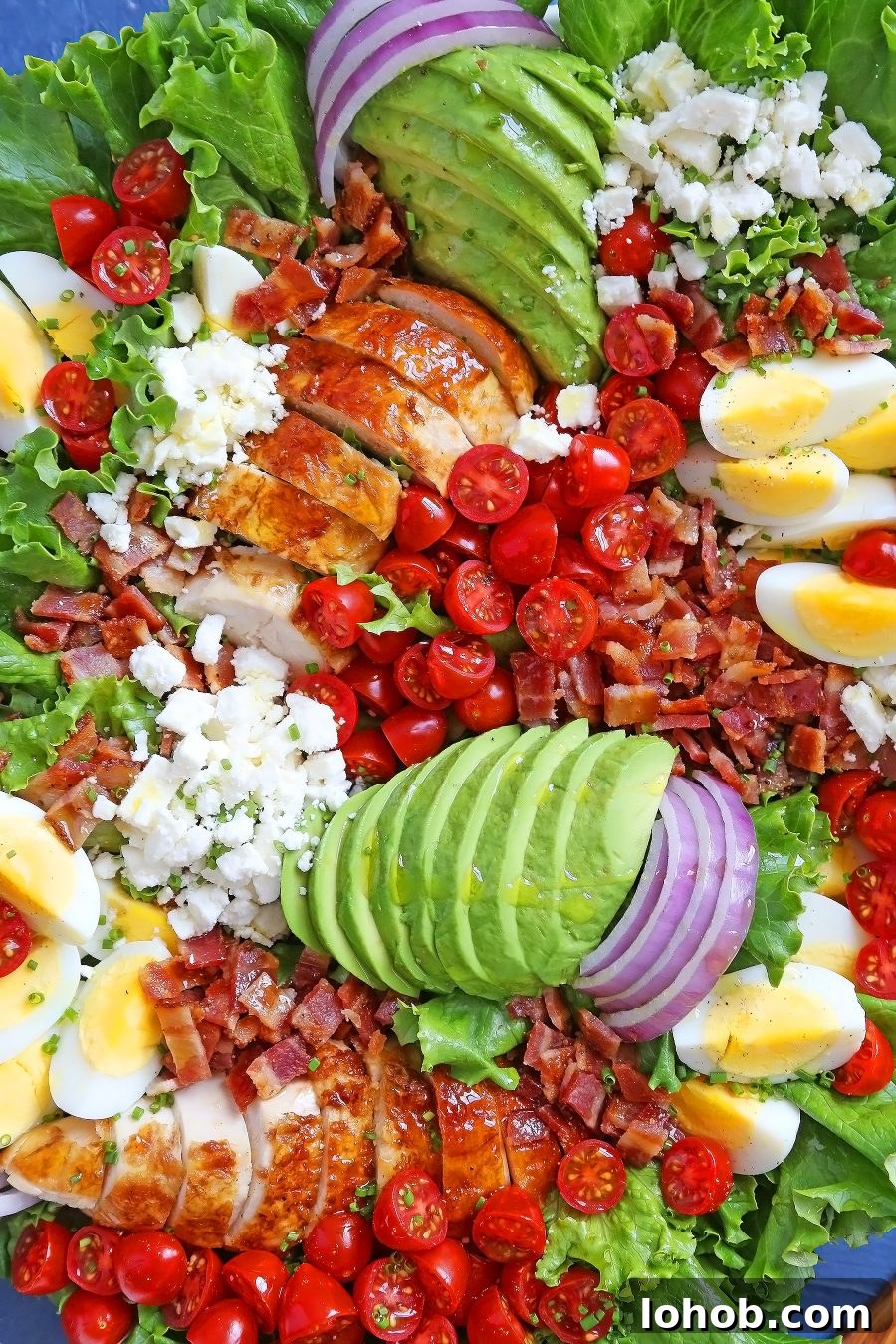 Ingredients for Cobb salad