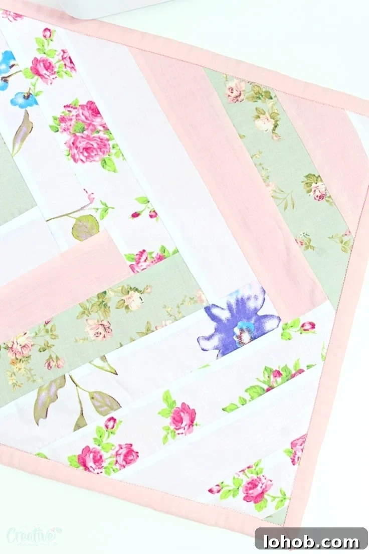 French braid Miniature quilt