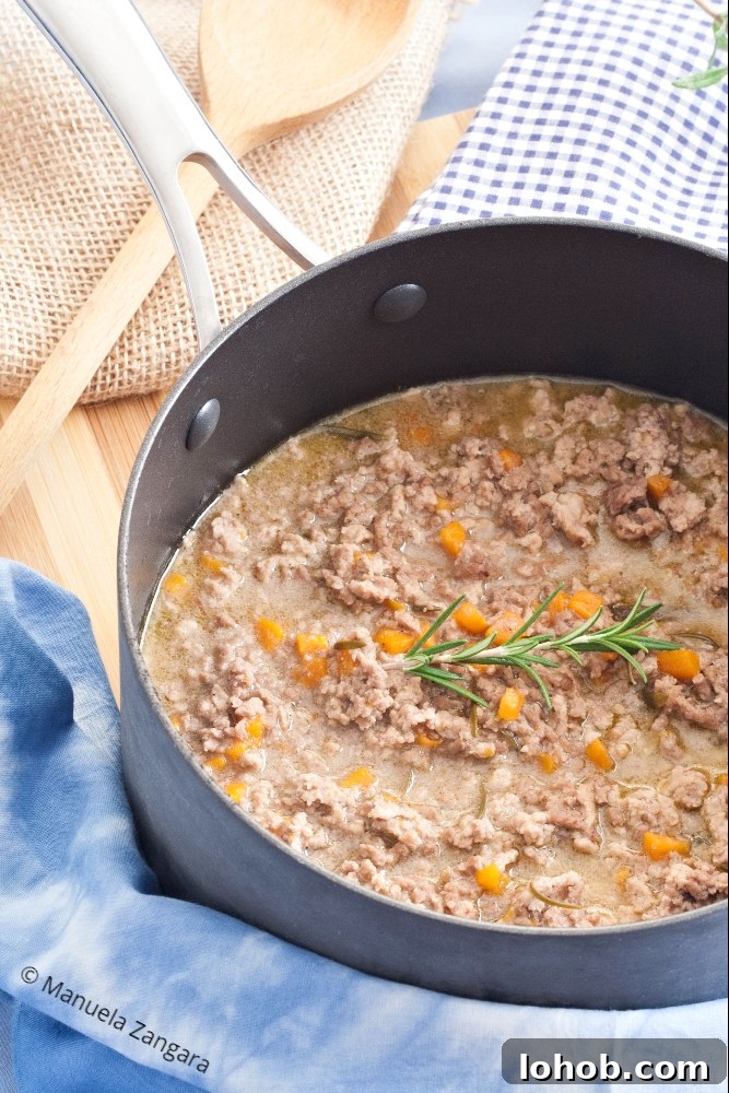 Low-FODMAP White Ragù (Italian Meat Sauce) 3 Low Fodmap Ragù Bianco