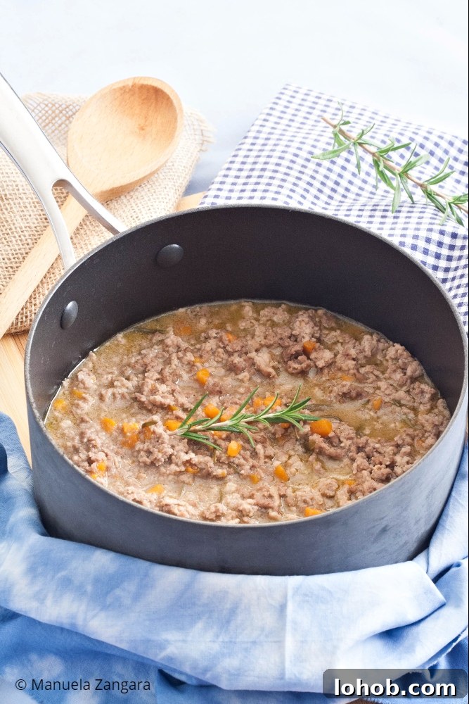 Low-FODMAP White Ragù (Italian Meat Sauce) 4 Low Fodmap Ragù Bianco