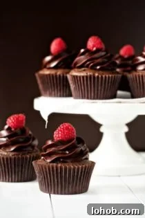 Chambord cupcakes