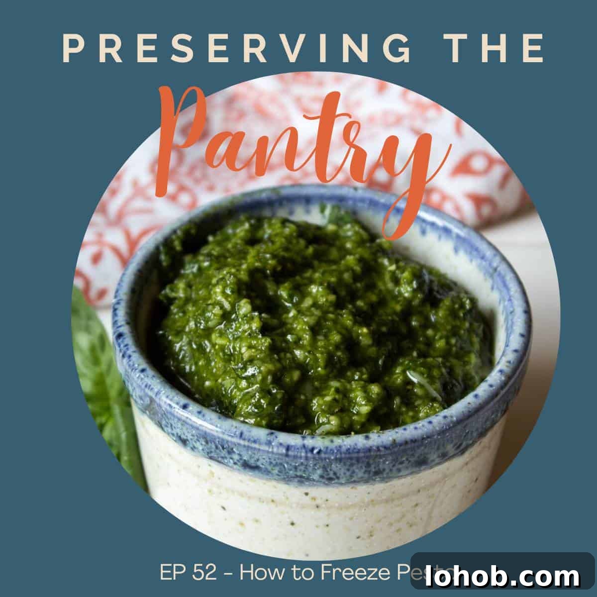 How to Freeze Pesto: Step-by-Step Guide for Lasting Flavor 2 A small dish filled with basil pesto.