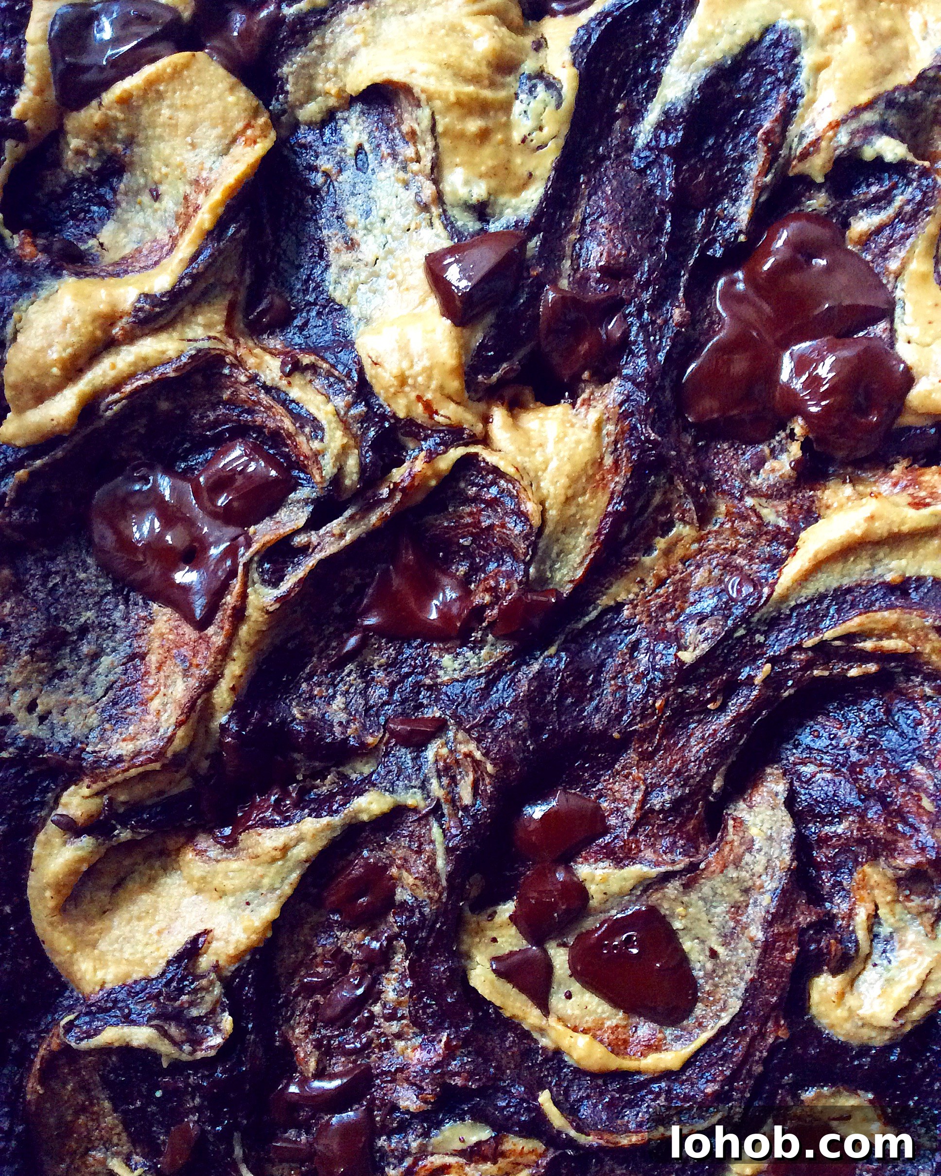 Peanut Butter Swirl Avocado Brownies