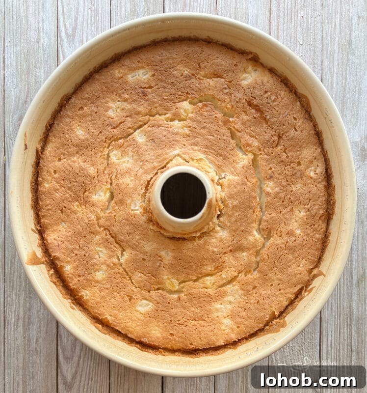 Two-Ingredient Pineapple Angel Food Cake Recipe 9 Served cake