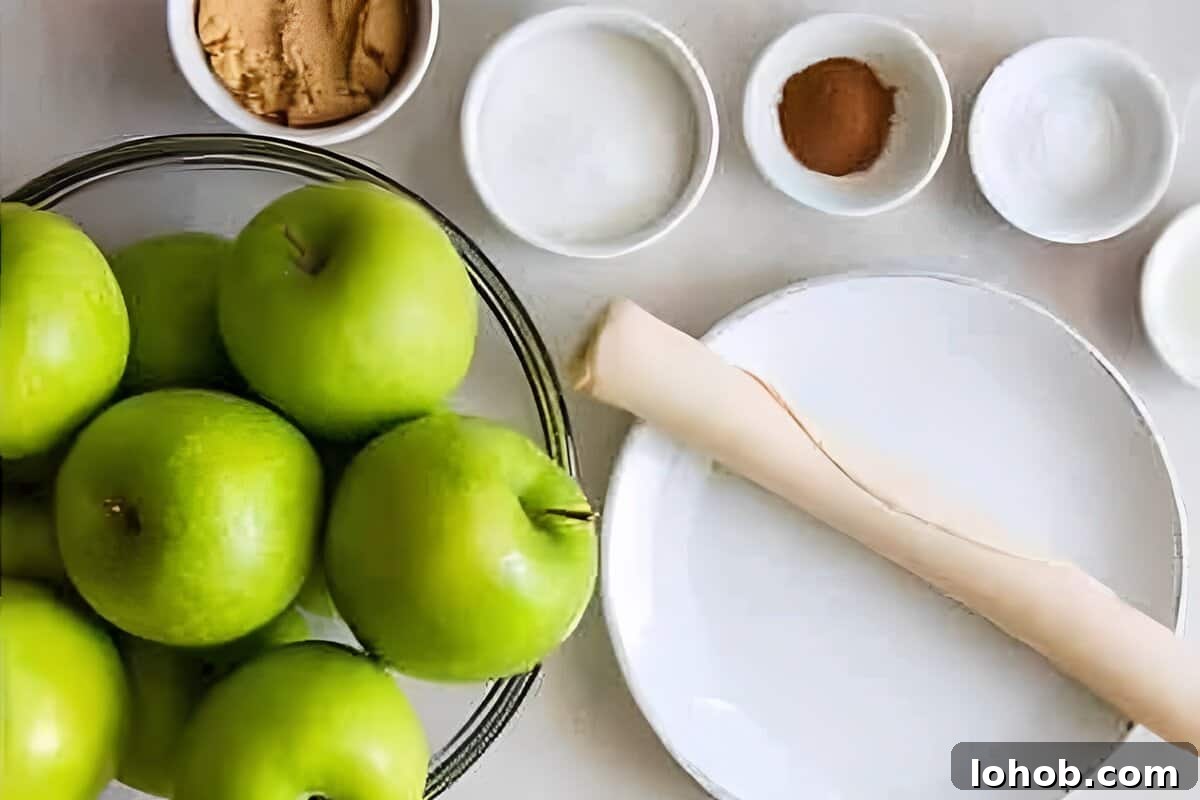 Ingredients for Dutch apple pie.