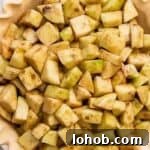 apple pie filling on a crimped crust.