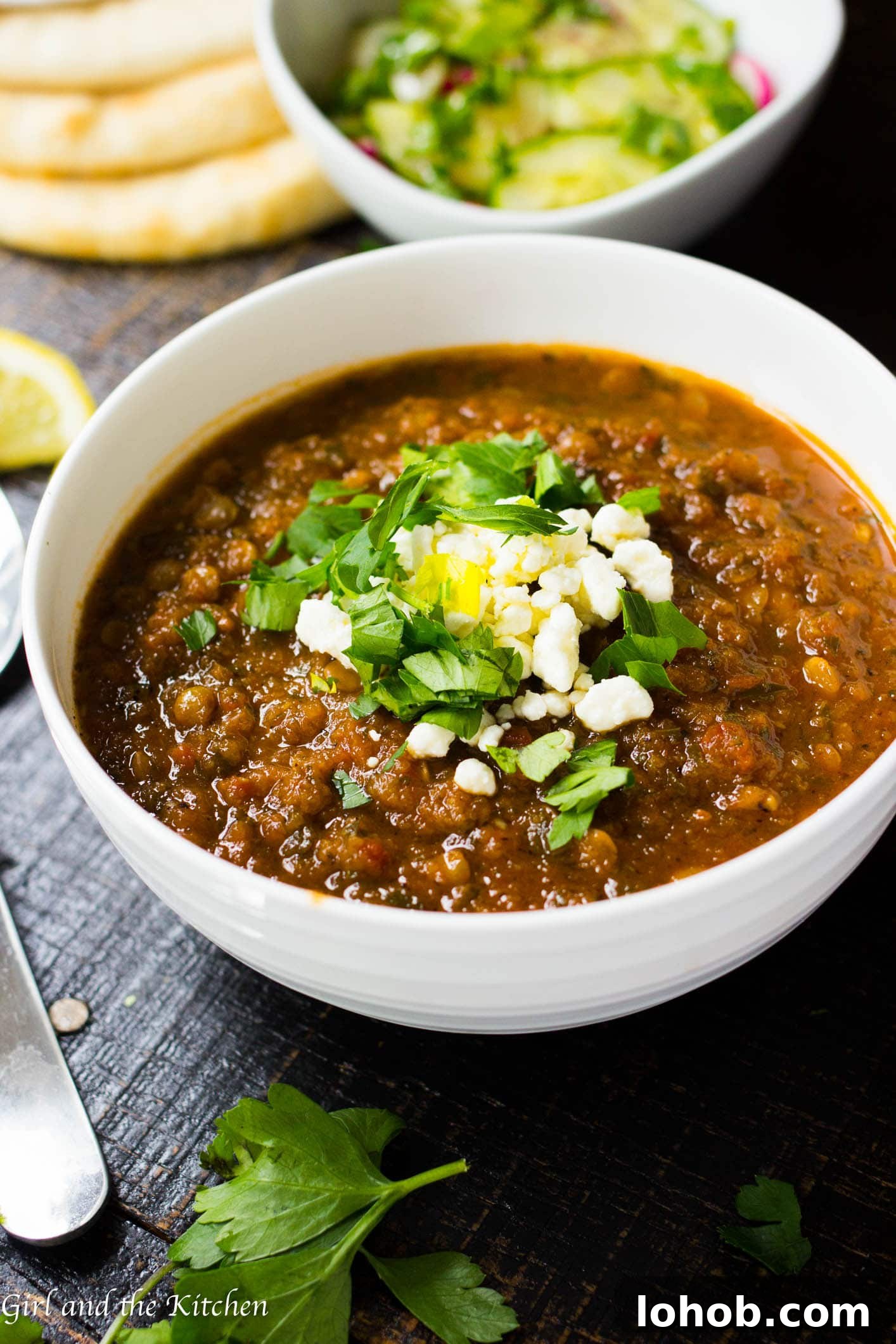 classic persian soup with lemon juice and fresh herbs, recipe persian lentil stew - girl and the kitchen