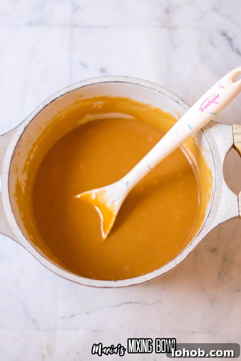 caramel in a saucepan