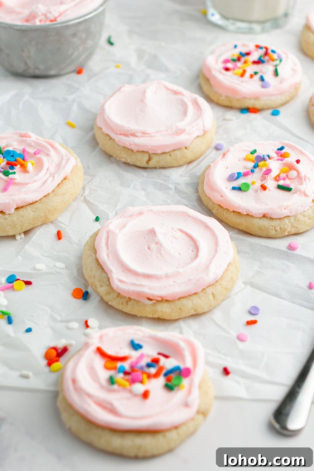 cookies on a tray