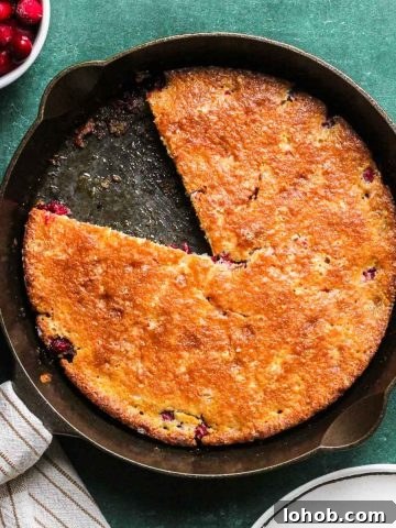 Cranberry cobbler