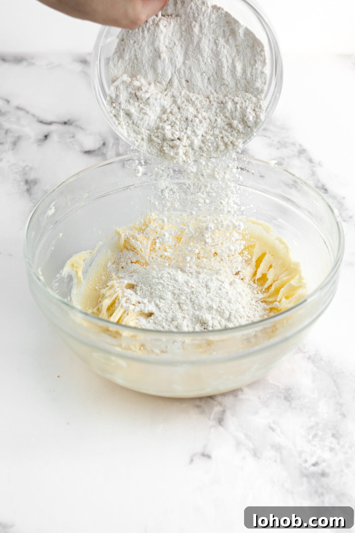 mixing dry ingredients