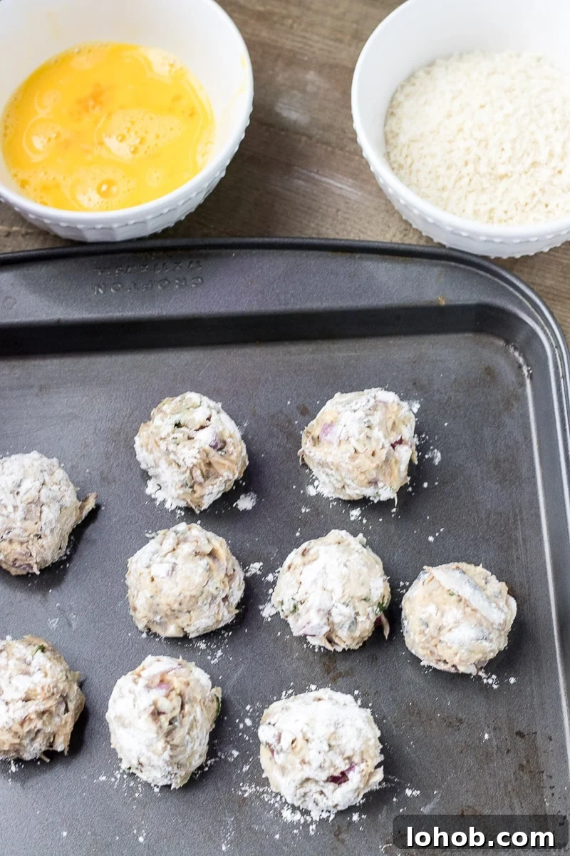 African Fish Balls shaped into balls