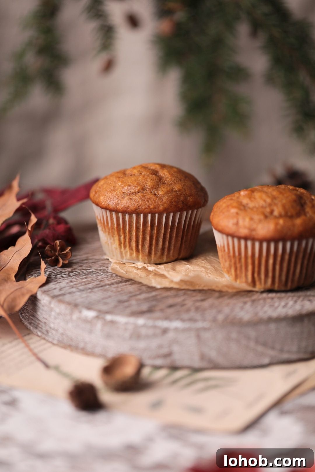 Pumpkin Banana Muffins Recipe with Warm Spices and Moist Texture 5 Fall baking