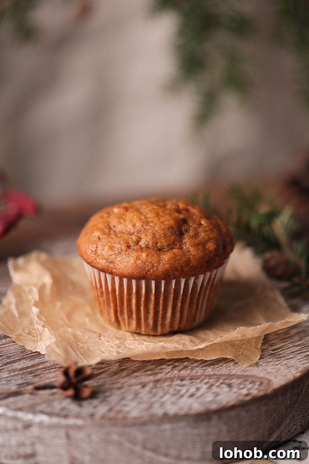 Pumpkin Banana Muffins Recipe with Warm Spices and Moist Texture 6 Moist, perfectly, sweetened and spiced muffins made with oil, leftover pumpkin puree, and overripe bananas.