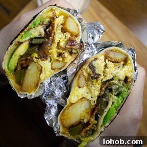 Southwest Potato Breakfast Burrito Recipe with Salsa Verde 9 southwest burrito