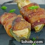 Bourbon-Candied Bacon Jalapeño Poppers Wrapped in Bacon 7 two Bourbon Candied Bacon Wrapped Jalapeno Poppers