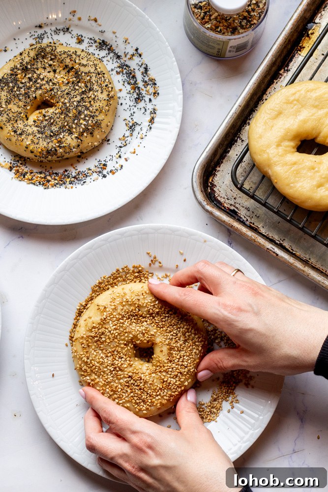 Homemade Bagels: Authentic New York-Style Recipe 3 topping homemade bagels