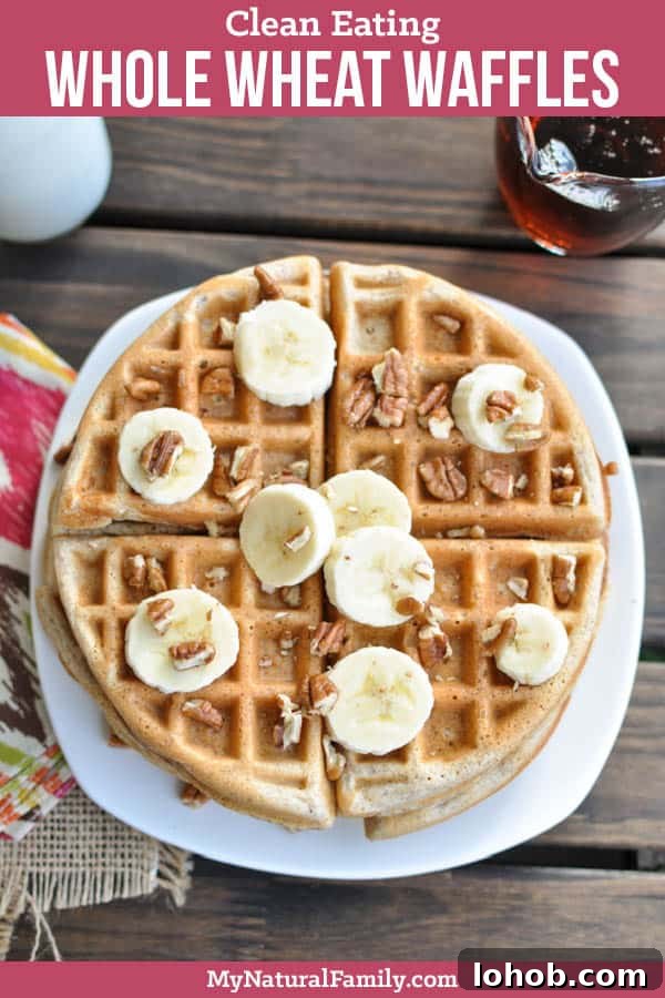 Whole Wheat Waffle Recipe for Fluffy, Nutritious Breakfast 2 Healthy Whole Wheat Waffles