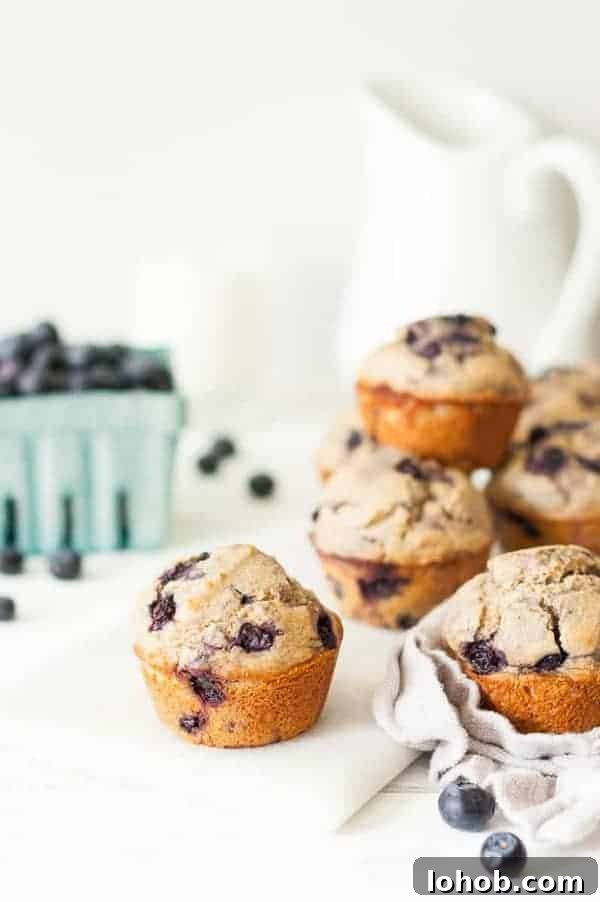 Clean Eating Blueberry Muffins 1a