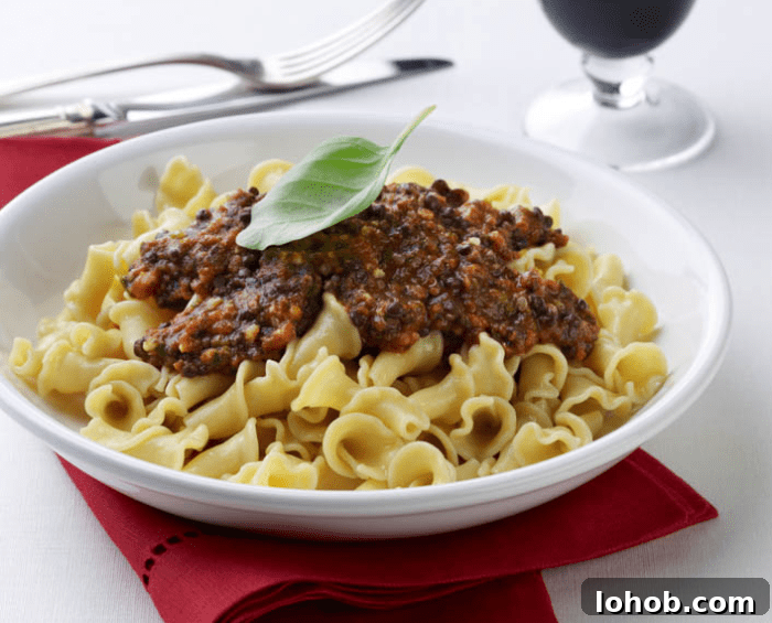 Lentil Quinoa Bolognese Sauce