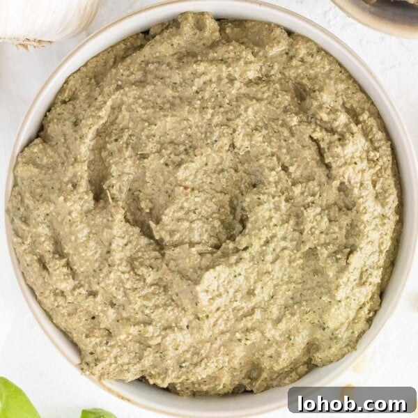 Kale Pesto Recipe: Vibrant Sauce for Pasta, Sandwiches & More 13 Artichoke pesto close up in a bowl