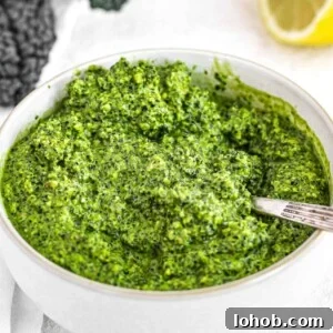Kale Pesto Recipe: Vibrant Sauce for Pasta, Sandwiches & More 19 Kale pesto and silver spoon