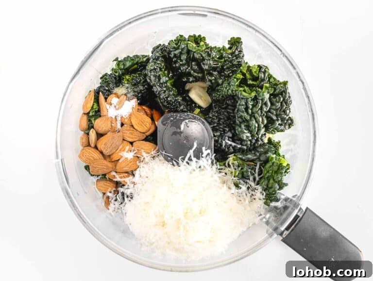 Kale Pesto Recipe: Vibrant Sauce for Pasta, Sandwiches & More 20 Kale Pesto ready to blend