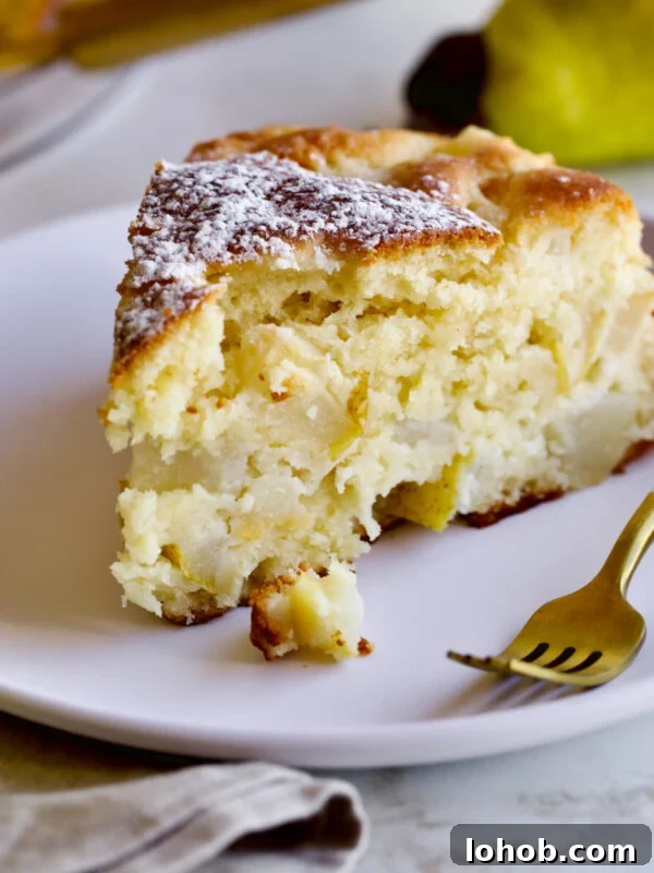 slice of cake in a plate