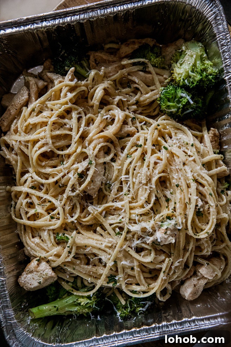 Blackstone Chicken Broccoli Alfredo