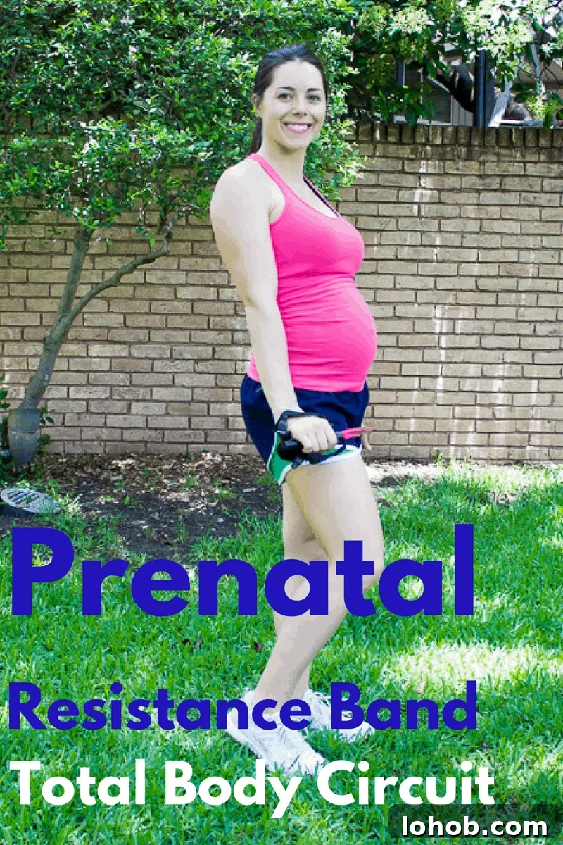 Second Trimester Resistance Band Workout for Pregnancy Strength 2 Pregnancy Workout Second Trimester | mamaknowsnutrition.com