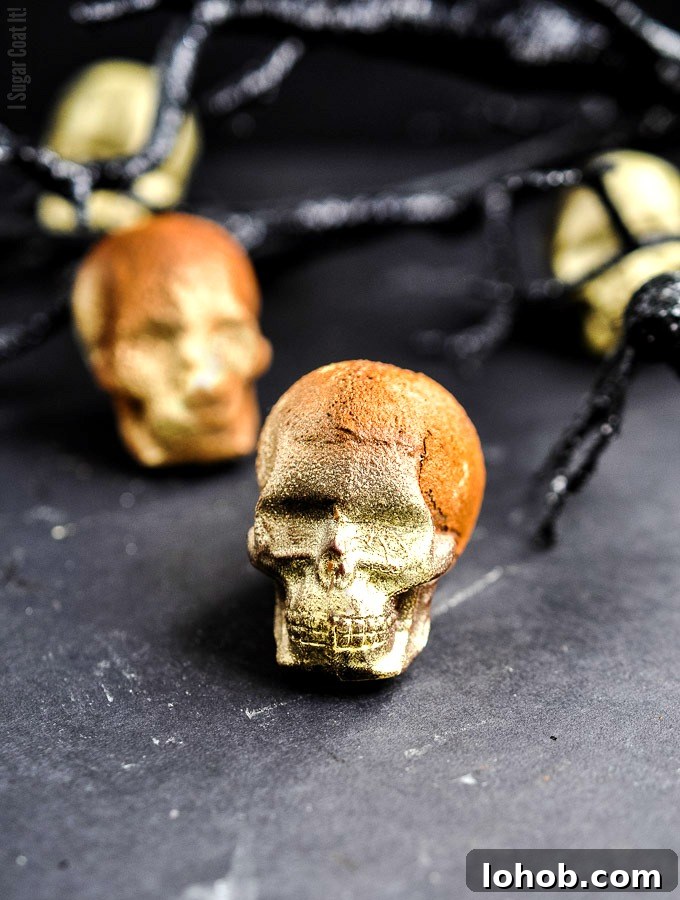 Aerated Milk Chocolate Skulls
