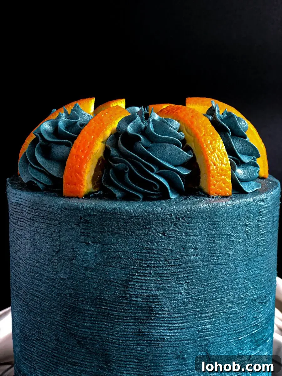 Blueberry Wine and Marmalade Cake Recipe 2 Blueberry wine marmalade cake with citrus buttercream